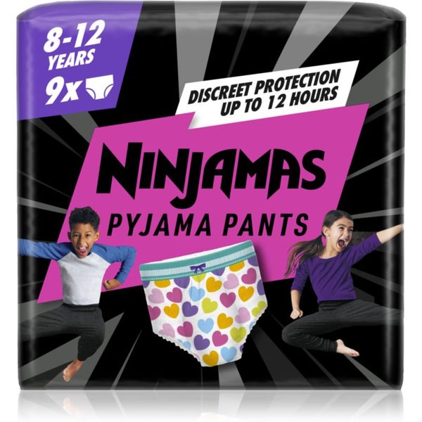 Pampers Pampers Ninjamas Pyjama Pants hlačne plenice za pižamo 27-43 kg Hearts 9 kos