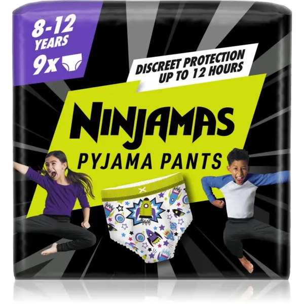 Pampers Pampers Ninjamas Pyjama Pants hlačne plenice za pižamo 27-43 kg Spaceships 9 kos