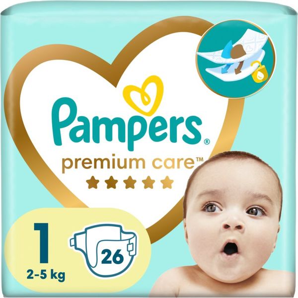 Pampers Pampers Premium Care Newborn Size 1 plenice za enkratno uporabo 2-5 kg 26 kos