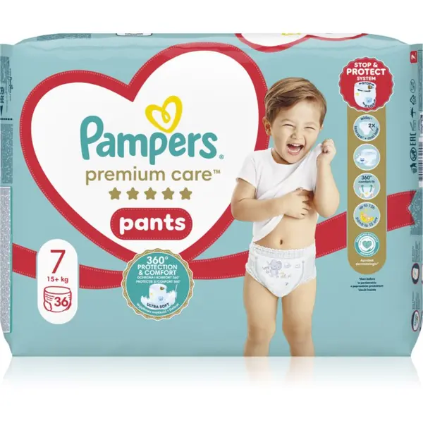 Pampers Pampers Premium Care Pants Size 7 hlačne plenice za enkratno uporabo 15+ kg 36 kos