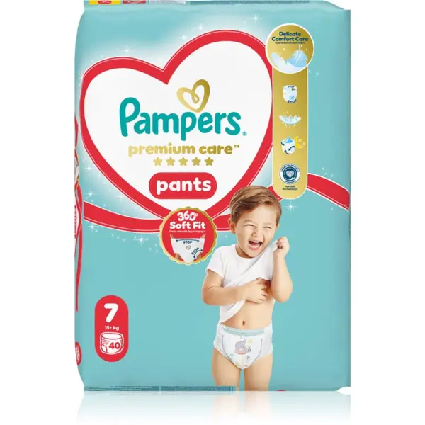 Pampers Pampers Premium Care Pants Size 7 hlačne plenice za enkratno uporabo 15+ kg 40 kos