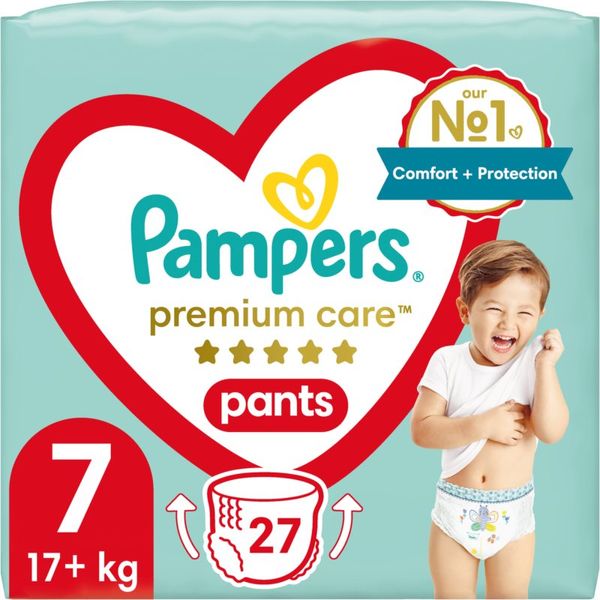Pampers Pampers Premium Care Pants Size 7 hlačne plenice za enkratno uporabo 17+ kg 27 kos