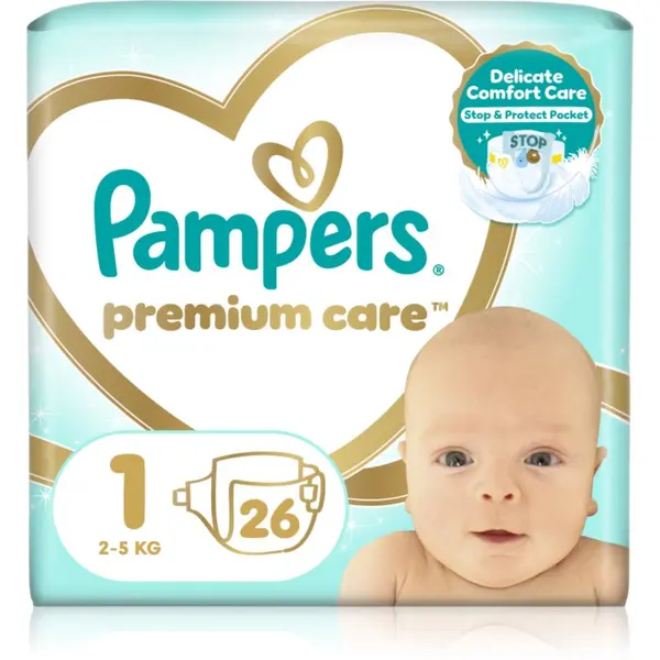 Pampers Pampers Premium Care Size 1 plenice za enkratno uporabo 2-5 kg 26 kos