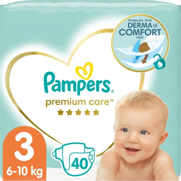 Pampers Pampers Premium Care Size 3 plenice za enkratno uporabo 6-10 kg 40 kos