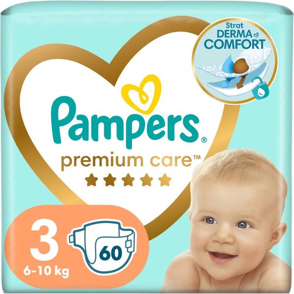 Pampers Pampers Premium Care Size 3 plenice za enkratno uporabo 6-10 kg 60 kos