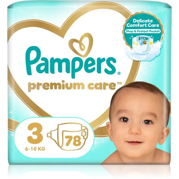 Pampers Pampers Premium Care Size 3 plenice za enkratno uporabo 6-10 kg 78 kos