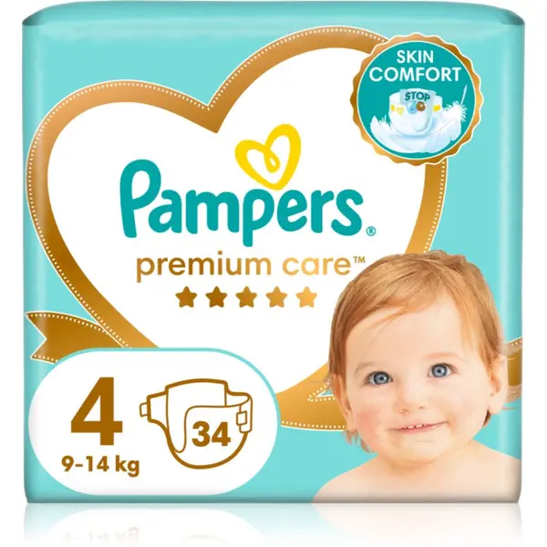 Pampers Pampers Premium Care Size 4 plenice za enkratno uporabo 9-14 kg 34 kos