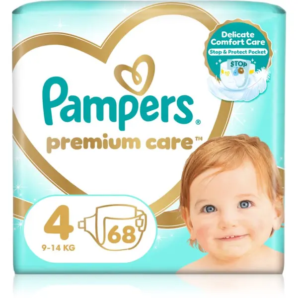 Pampers Pampers Premium Care Size 4 plenice za enkratno uporabo 9-14 kg 68 kg