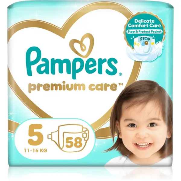 Pampers Pampers Premium Care Size 5 plenice za enkratno uporabo 11-16 kg 58 kos