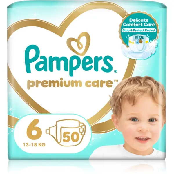 Pampers Pampers Premium Care Size 6 plenice za enkratno uporabo 13-18 kg 50 kos