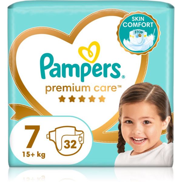 Pampers Pampers Premium Care Size 7 plenice za enkratno uporabo 15+ kg 32 kos