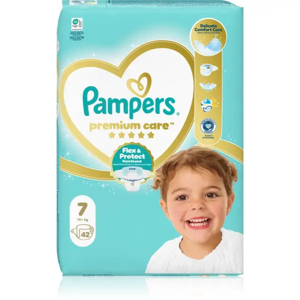 Pampers Pampers Premium Care Size 7 plenice za enkratno uporabo 15+ kg 42 kos