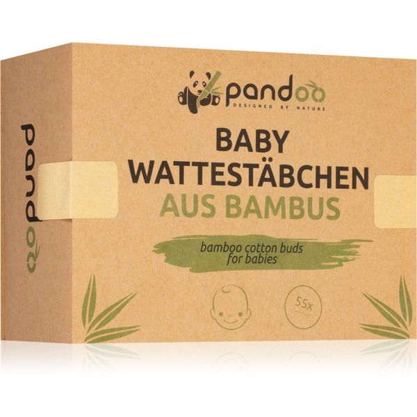 Pandoo Pandoo Bamboo Cotton Buds for Babies vatne paličice za otroke 55 kos