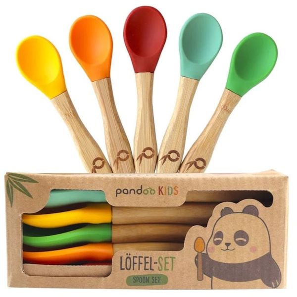 Pandoo Pandoo Bamboo Spoon Set žlička za otroke 5 kos