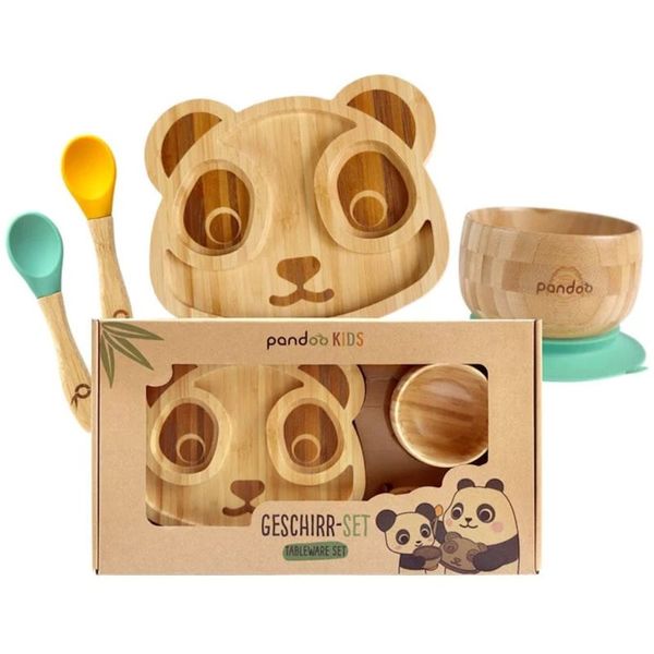 Pandoo Pandoo Bamboo Tableware Set jedilni set (za otroke)