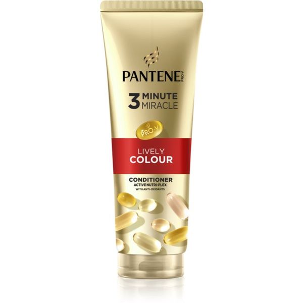 Pantene Pantene 3 Minute Miracle Lively Colour balzam za poškodovane in barvane lase 220 ml