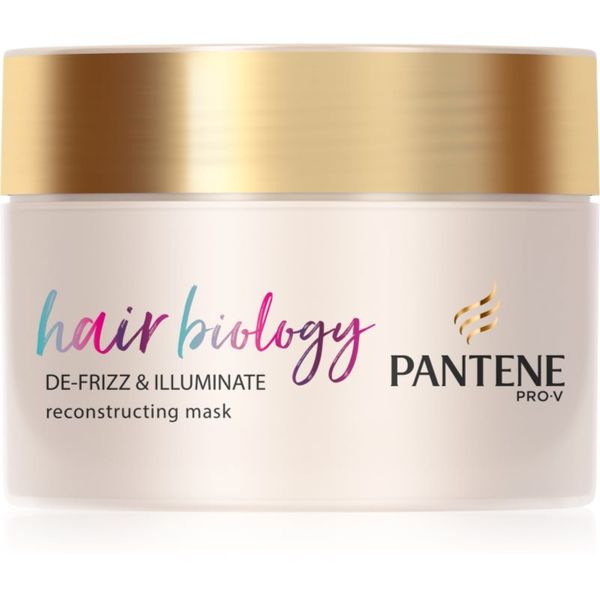 Pantene Pantene Hair Biology De-Frizz & Illuminate maska za lase za suhe in barvane lase 160 ml