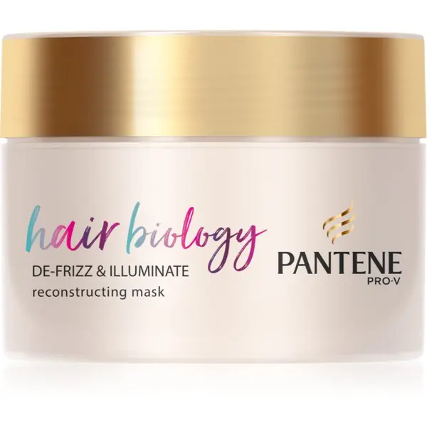 Pantene Pantene Hair Biology De-Frizz & Illuminate maska za lase za suhe in barvane lase 160 ml