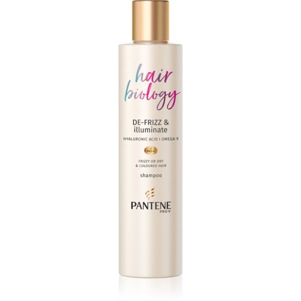 Pantene Pantene Hair Biology De-Frizz & Illuminate šampon za suhe in barvane lase 250 ml