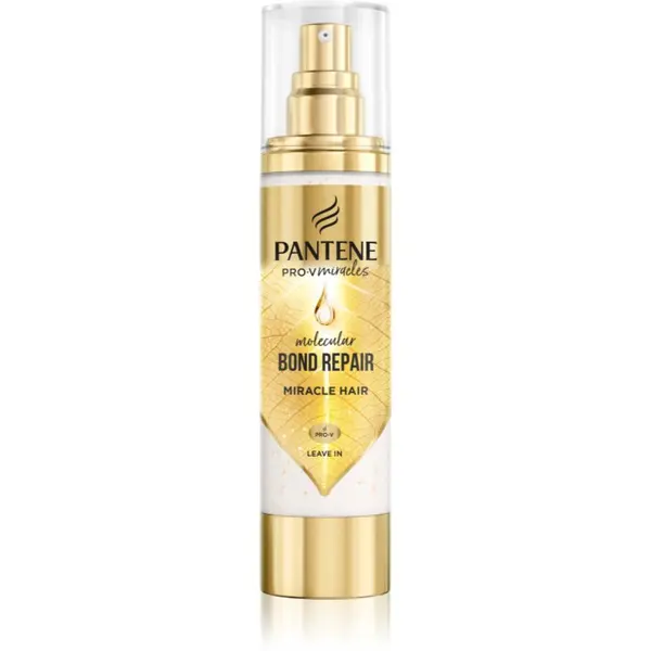 Pantene Pantene Molecular Bond Repair Miracle Hair krema brez spiranja za poškodovane lase 90 ml