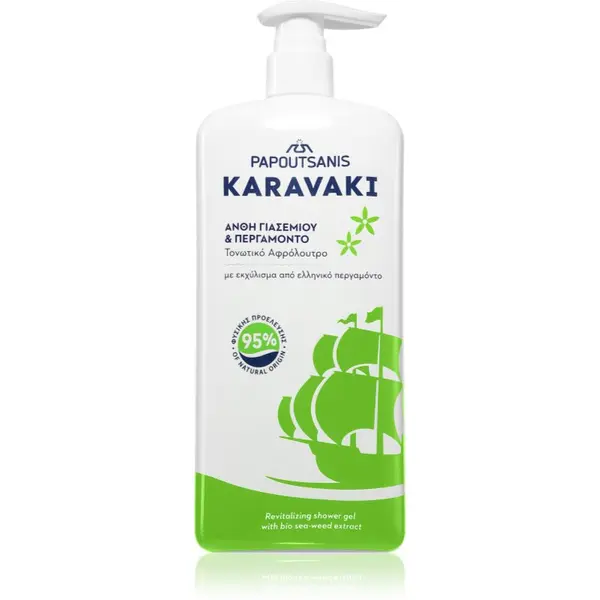 PAPOUTSANIS PAPOUTSANIS Karavaki Jasmin & Bergamot gel za prhanje 750 ml