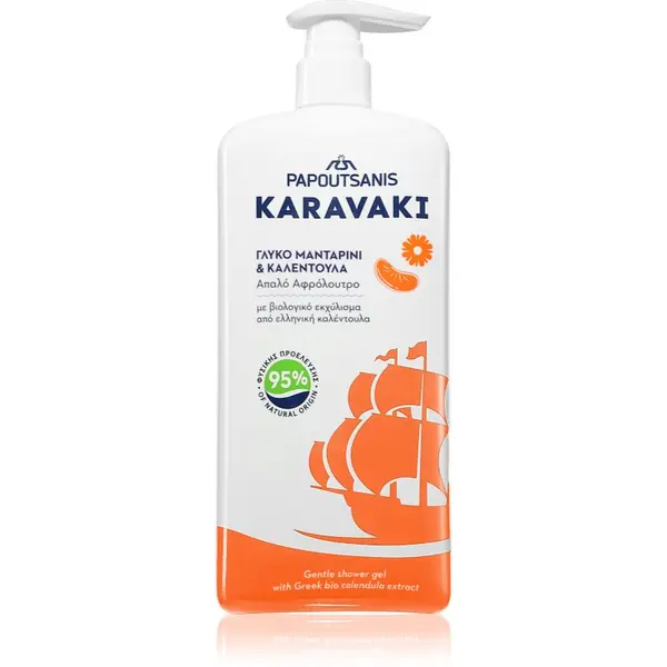 PAPOUTSANIS PAPOUTSANIS Karavaki Mandarine-Calendula gel za prhanje 750 ml