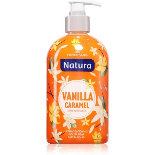 PAPOUTSANIS PAPOUTSANIS Natura Vanilla Caramel tekoče milo 480 ml