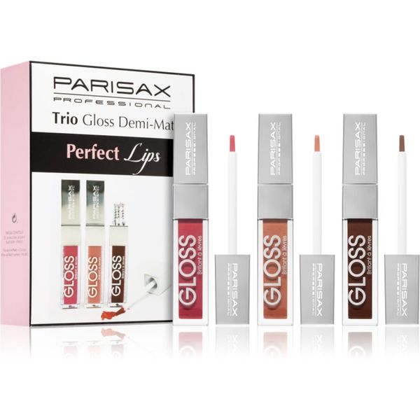 Parisax Parisax Perfect Lips Trio set sijajev za ustnice Demi-Mat