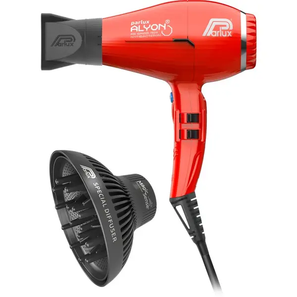 Parlux Parlux Alyon + Magic Sense profesionalni sušilnik za lase z ionizatorjem + difuzor Red 1 kos