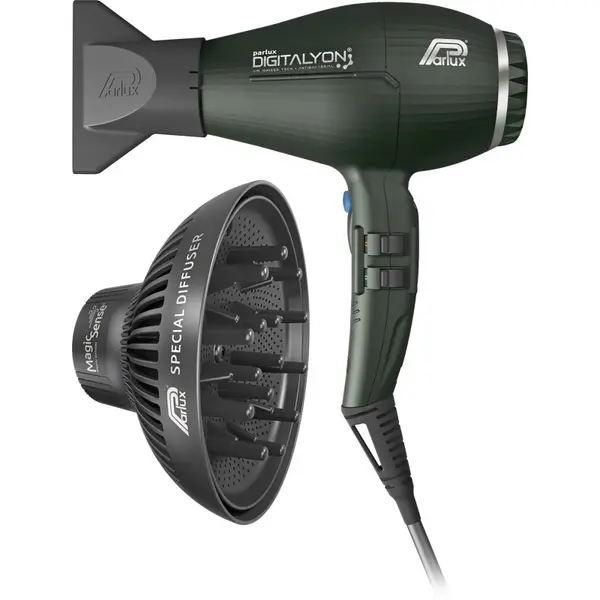 Parlux Parlux Digitalyon + Magic Sense sušilnik za lase + difuzor Antracit 1 kos
