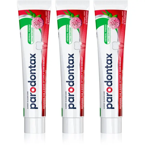 Parodontax Parodontax Herbal Fresh zobna pasta proti krvavitvi dlesni 3x75 ml