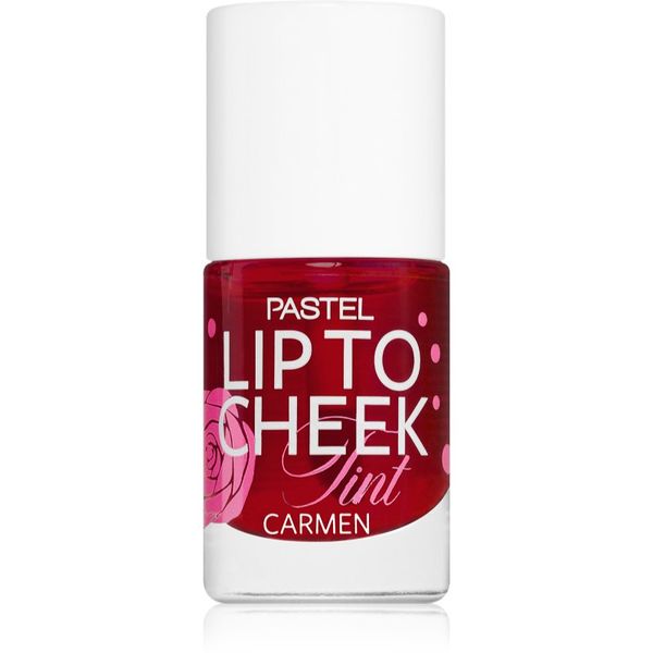 Pastel Pastel Lip To Cheek Tint tekoče rdečilo za ustnice in lica odtenek 01 Carmen 9,6 ml