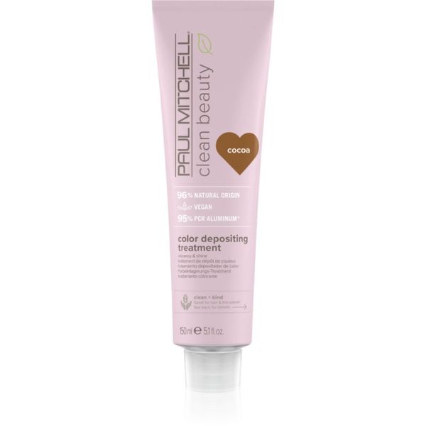 Paul Mitchell Paul Mitchell Clean Beauty Color Depositing Treatment hranilna maska za barvane lase odtenek Cocoa 150 ml