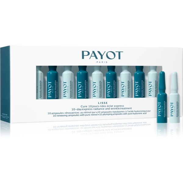Payot Payot Lisse Cure 10 Jours Rides Éclat Express 10-dnevni tretma proti gubicam s hialuronsko kislino in retinolom za ženske 20x1 ml
