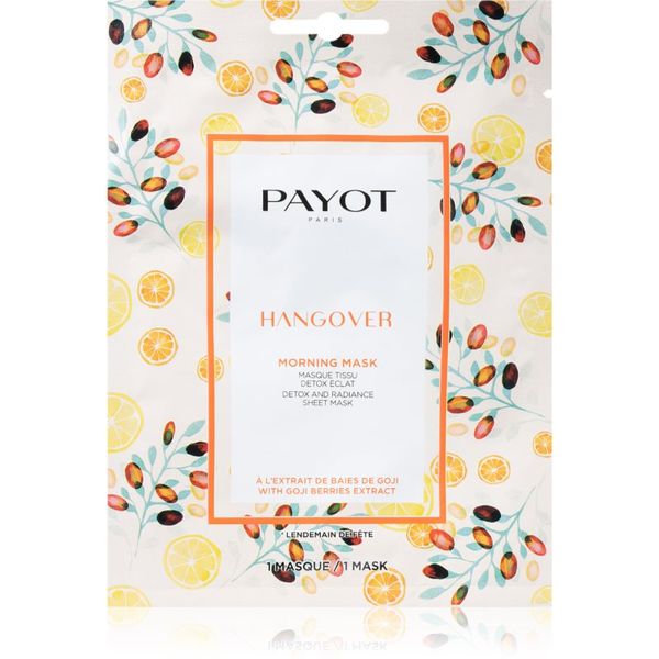 Payot Payot Morning Mask Hangover revitalizacijska tekstilna maska za vse tipe kože 19 ml