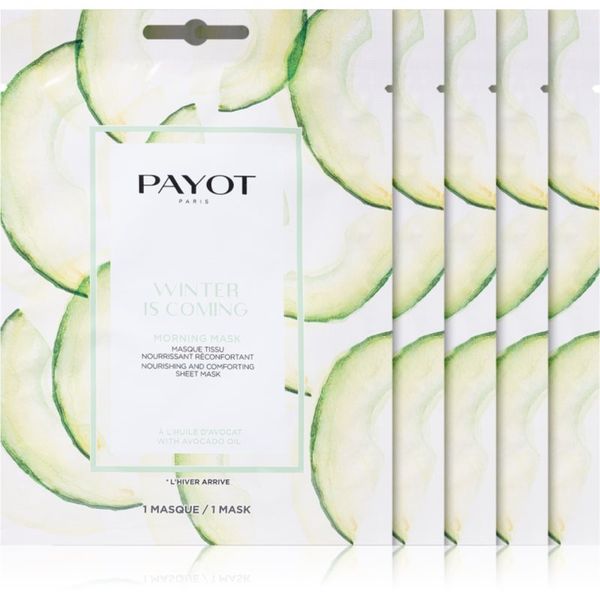 Payot Payot Morning Mask Winter is Coming hranilna tekstilna maska 5 kos