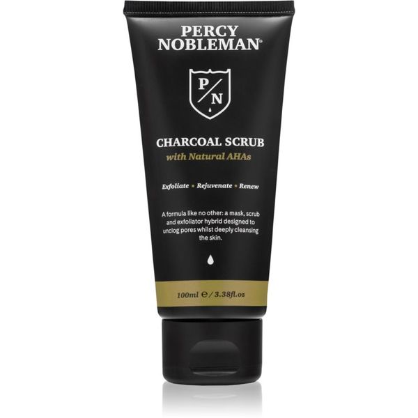 Percy Nobleman Percy Nobleman Charcoal Scrub čistilni piling za obraz 3v1 100 ml