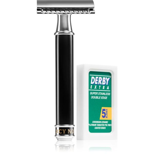 Percy Nobleman Percy Nobleman Safety Razor tradicionalni brivnik + britvice 5 ks 1 kos