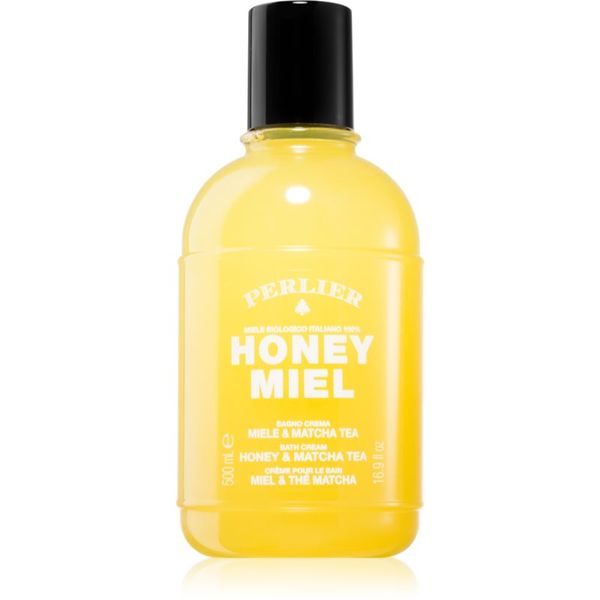Perlier Perlier Honey Miel Honey & Matcha Tea krema za prhanje in kopanje 500 ml