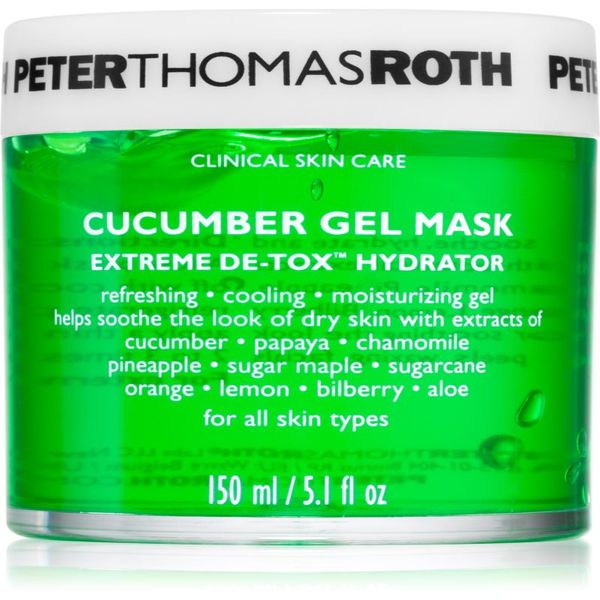 Peter Thomas Roth Peter Thomas Roth Cucumber De-Tox Gel Mask vlažilna gel maska za obraz in predel okoli oči 150 ml