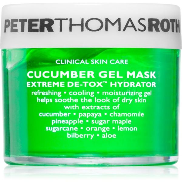 Peter Thomas Roth Peter Thomas Roth Cucumber De-Tox Gel Mask vlažilna gel maska za obraz in predel okoli oči 50 ml