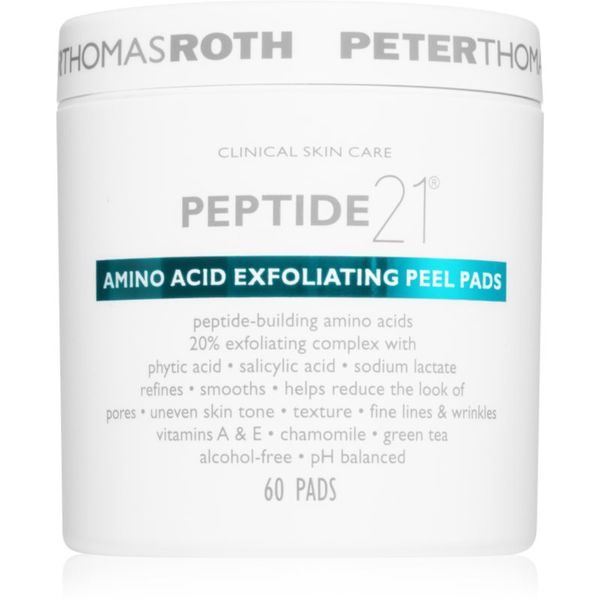 Peter Thomas Roth Peter Thomas Roth Peptide 21 Amino Acid eksfoliacijske blazinice za glajenje kože in zmanjšanje por 60 kos