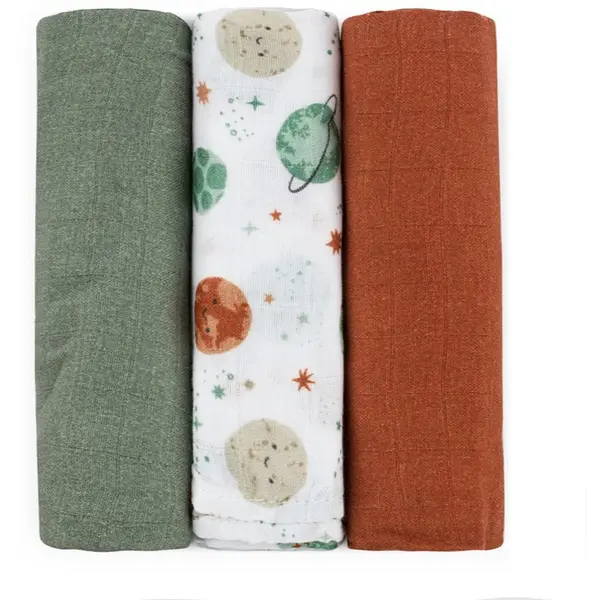 Petite&Mars Petite&Mars Moussy plenice iz blaga Celestial Planets 68 x 68 cm 3 kos