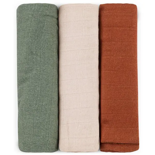 Petite&Mars Petite&Mars Moussy plenice iz blaga Earth Tones 68 x 68 cm 3 kos