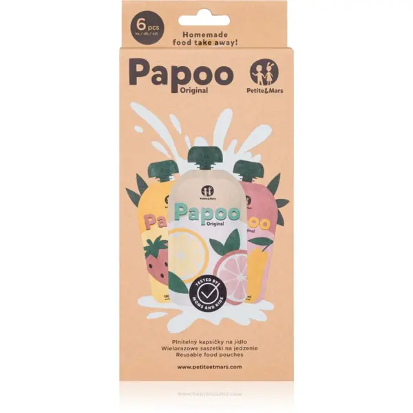 Petite&Mars Petite&Mars Papoo vrečka za hrano 6x150 ml