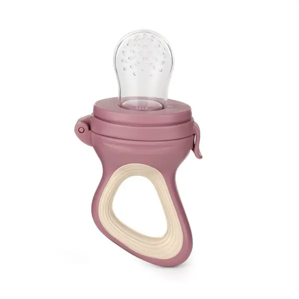 Petite&Mars Petite&Mars Silicone Food Feeder 6m+ duda za hranjenje in grizalo Rose&Sand 1 kos