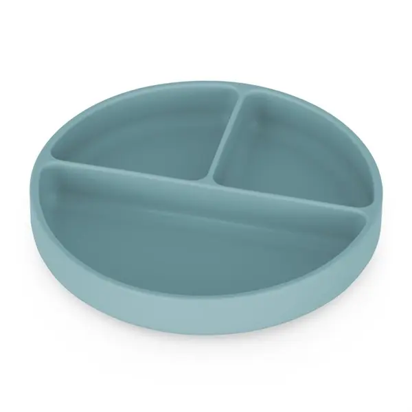 Petite&Mars Petite&Mars Take&Match 6m+ deljeni krožnik okrogla Frosted Sky 1 kos