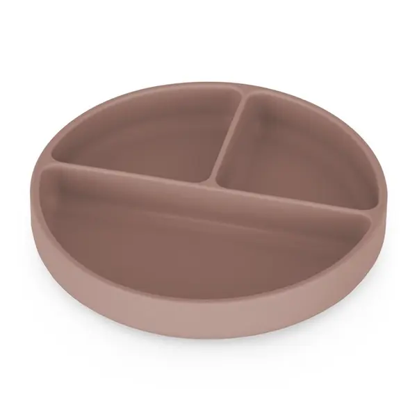 Petite&Mars Petite&Mars Take&Match 6m+ deljeni krožnik okrogla Velvet Latte 1 kos