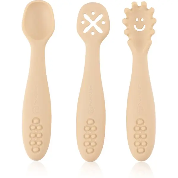 Petite&Mars Petite&Mars Take&Match 6m+ žlička za otroke Desert Sand 3 kos