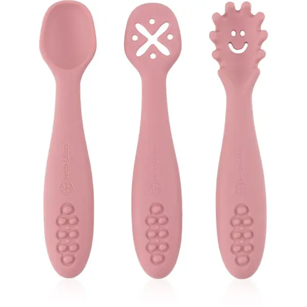 Petite&Mars Petite&Mars Take&Match 6m+ žlička za otroke Dusty Rose 3 kos